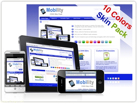 SP20011-Mobility CSS3 Skin Pack 001(With SlideMenu & ViewPort) 