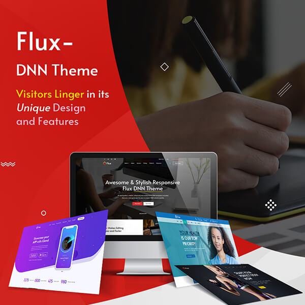 Flux — AI-Powered Unlimited Responsive Multi-Purpose DNN Theme