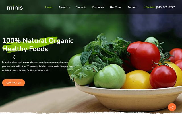 Organic Food demo
